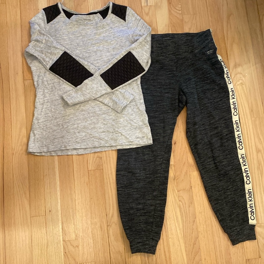 Calvin Klein Gray and Black Joggers